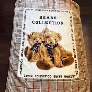 KOYO Blanket Teddy Bear collection Throw JapanQuality Thick Plush Poly 38x58”